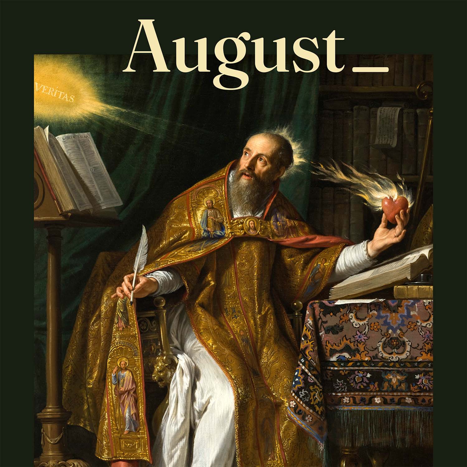 St. Augustine with the wrod above August_.